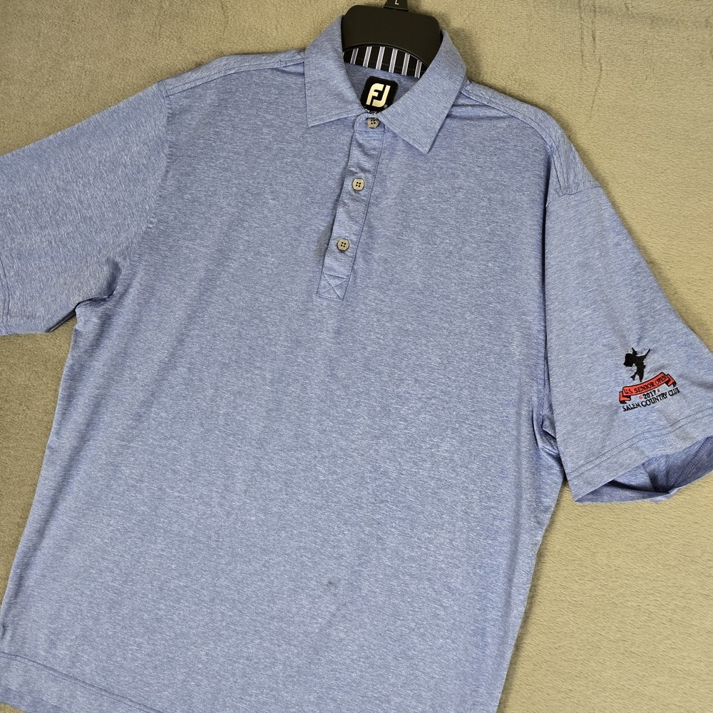 Footjoy Polo Shirt Mens Medium‎ US Senior Open SALEM Country Club Embroidered